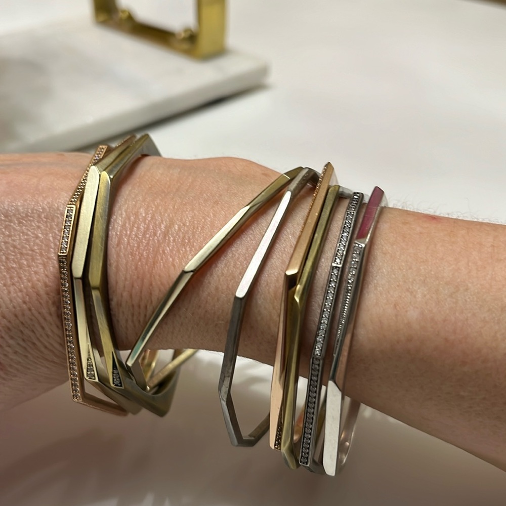 Kendra Scott Bangle Set 10 pcs rose gold, silver, gold